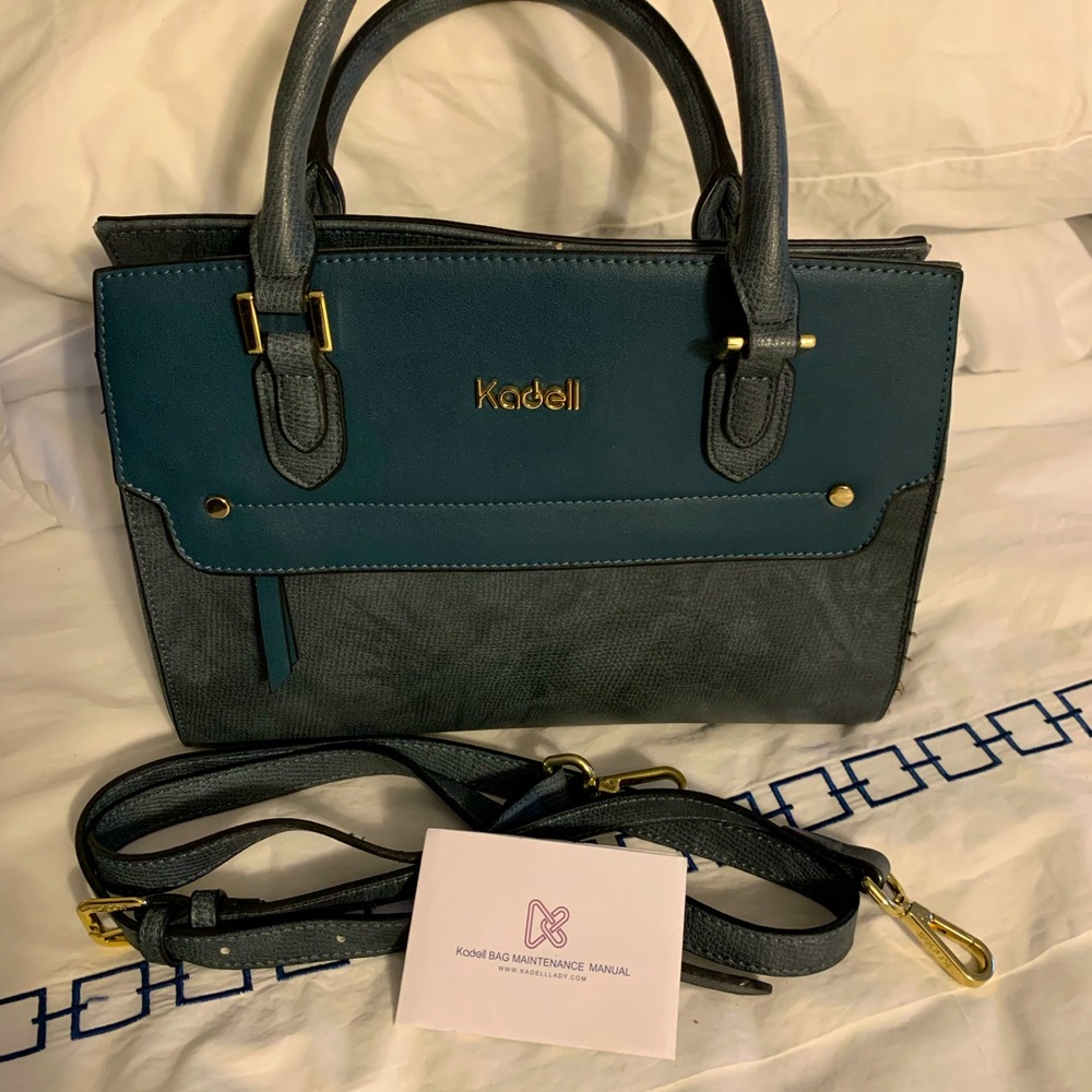 Kadell 2 tone blue/slate grey purse